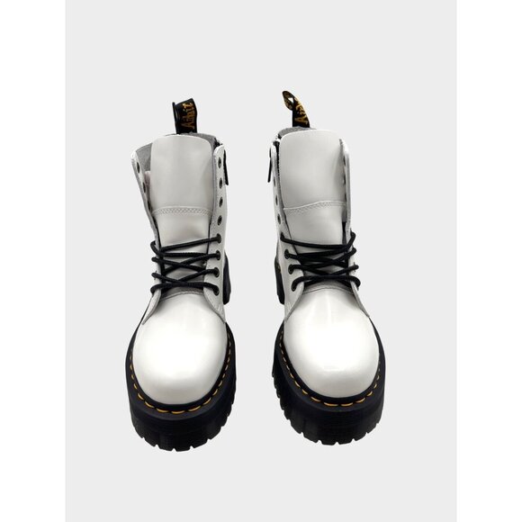 Dr. Martens SIZE 6 Jadon White Platform Boots Combat Lace-Up Chunky Sole - Picture 2 of 12
